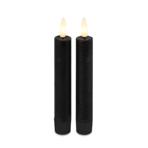 Lylou led dinerkaars zwart 15(h) s/2